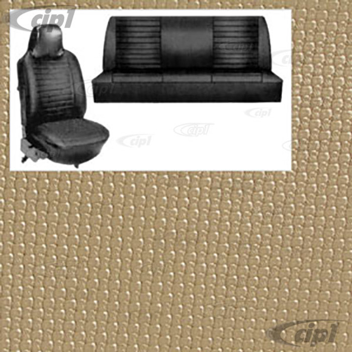 T43-1128-05 - 74-76 BEETLE SEAT COVER SET - OFF-WHITE BASKET WEAVE