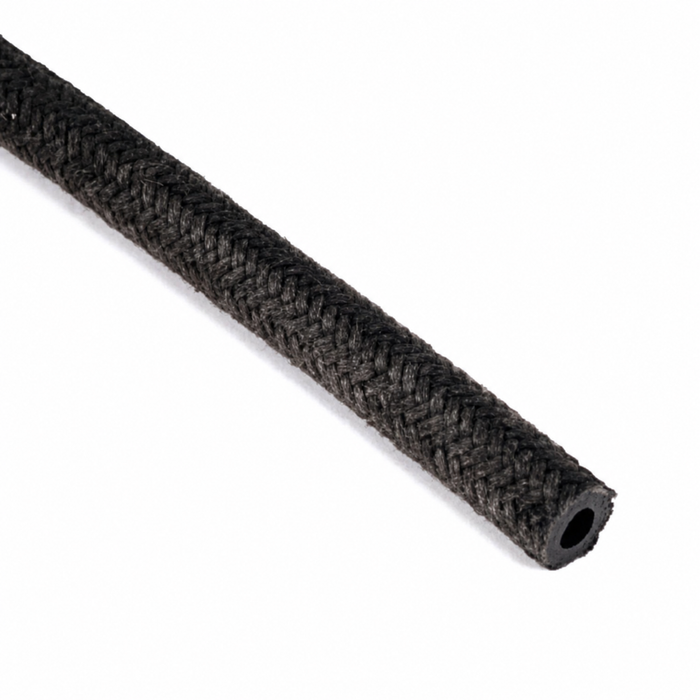 VHD-N20-3531 - GERMAN QUALITY - CLOTH BRAIDED VACUUM HOSE - 3.5 MM I.D. - SOLD BY THE METER