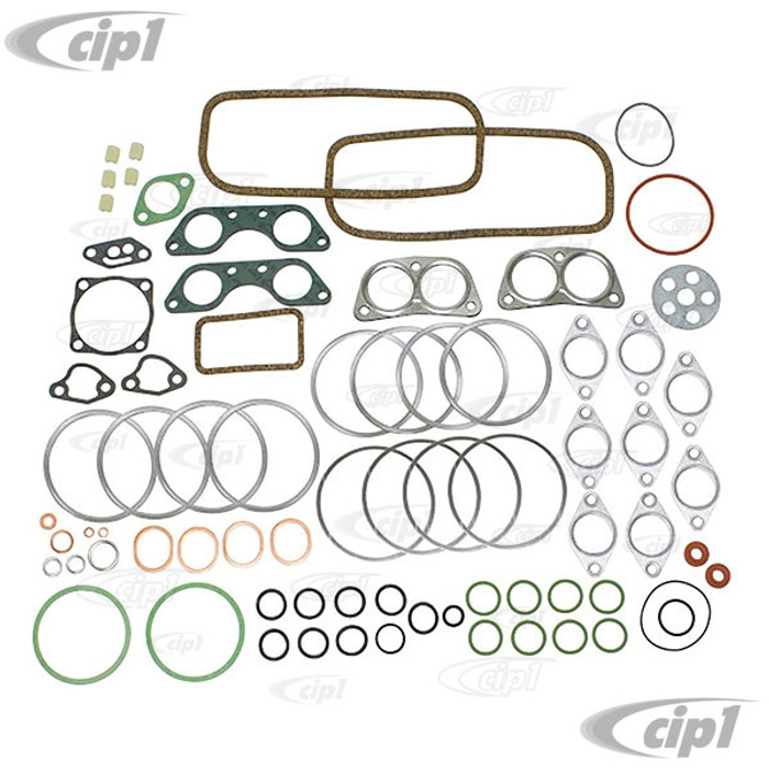 VWC-021-198-009-BCGR - (021198009B) MADE IN GERMANY - ENGINE GASKET SET WITH CASE BOLT VIBRATION DAMPERS INCLUDED - 17-2000CC (PULLEY SEAL/FLYWHEEL SEAL ARE NOT INCLUDED) BUS 72-78 - SOLD KIT