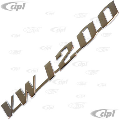 Deluxe rear hatch stainless steel script – Resto Bus Parts Deluxe rear hatch stainless steel script – Resto Bus Parts
