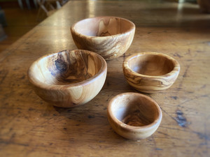 Olive Wood Nesting Bowls Olive Wood Nesting Bowls