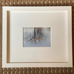Reflections On Frozen Pond - Print by Carole Devillers Reflections On Frozen Pond - Print by Carole Devillers