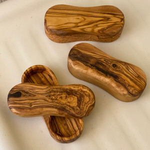Olive Wood Salt & Pepper Keeper by Natural Olivewood