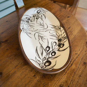 Laura Zindel - Olive Pattern Fish Platter