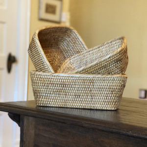 Rattan 3-Piece Basket Set by Artifacts Trading Co.