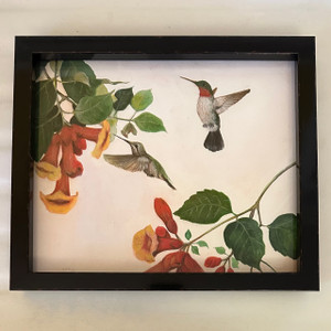 Hummingbirds - Painting by Rafael Soares Hummingbirds - Painting by Rafael Soares