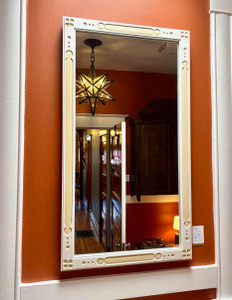 Custom Carved and Painted Mirror