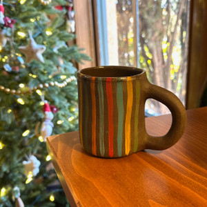 Rainbow Striped Mug by Melville Ceramics