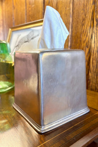 Match Pewter - Tissue Box