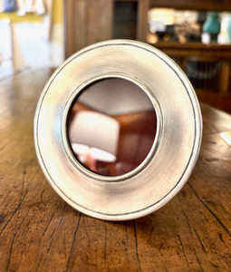 Match Pewter - Lombardia Round Frame - Small Match Pewter - Lombardia Round Frame - Small
