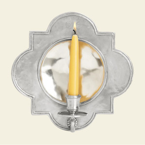Match Pewter Quatrefoil Wall Sconce
