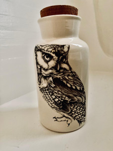 Laura Zindel - Medium Owl Jar Laura Zindel - Medium Owl Jar