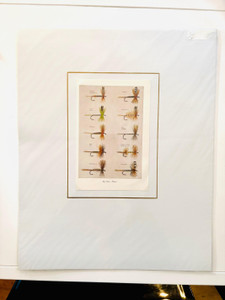 Vintage Ray Pioch Fly Fishing Print Dry Flies Plate 1