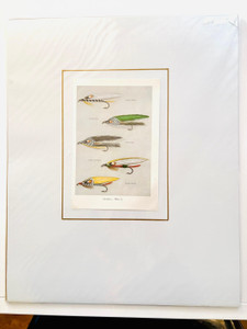 Fly Fishing Print of Streamers - Matted Print by Ray Pioch (Plate 15) Fly Fishing Print of Streamers - Matted Print by Ray Pioch (Plate 15)
