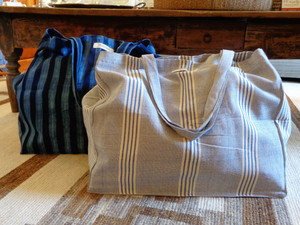 Tensira Large Tote Bag Hand Woven Cotton 18x16