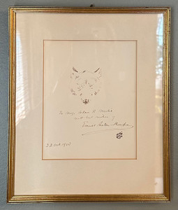 Sketch of a Wolf - By Ernest Thompson Seton