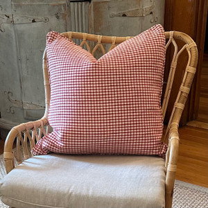 Red & White Gingham Pillow
