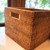 Honey Brown Rattan Box for Organizing