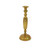 Italian brass candlestick 1600s turned baluster detail closeup