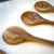 Olive Wood Round Spoon - 14"