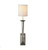 French Deco Horn Wall Sconce in Antique Nickel