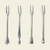 Assorted Olive Cocktail Forks, Set of 4