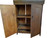 Hanging plum cabinet detail closeup
