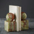Marble Crafter - Zafferano Verde Onyx Honed Finish Ball (pair).