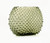 Hobnail Optic Vase in Moss Green handblown Bohemia crystal 8.2 inches