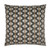 Cheyenne Noir 24x24 charcoal and taupe wave pattern throw pillow with feather down insert