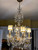 Italian Gold and Crystal Chandelier from 1940s