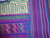 Guatemalan Huipil Blue Purple Multi-Color Cotton 1950s