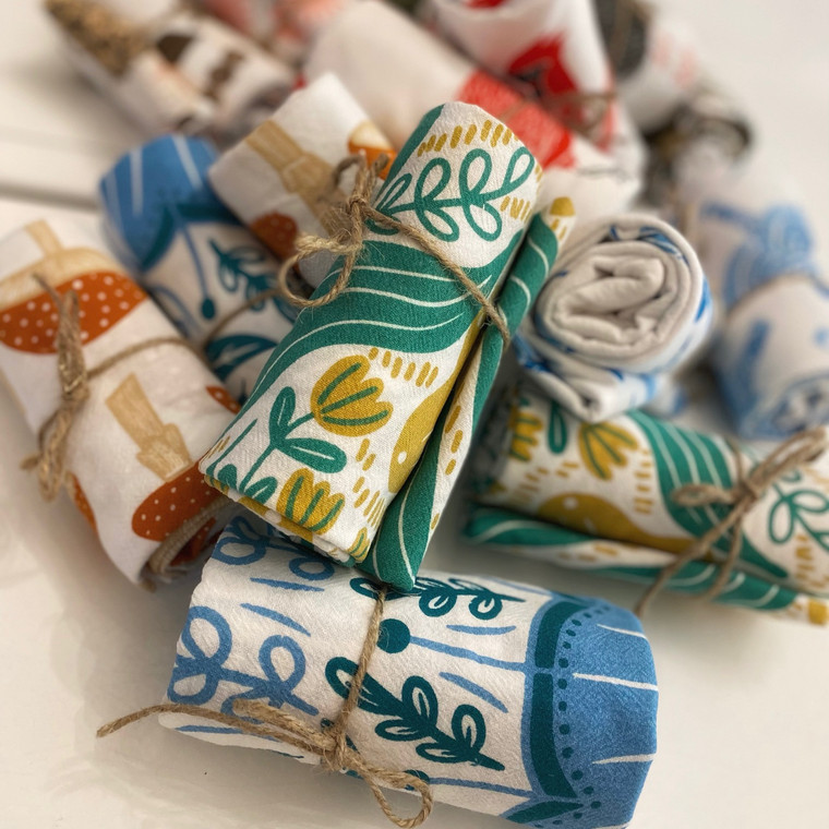 Flour Sack Tea Towel by Gingiber