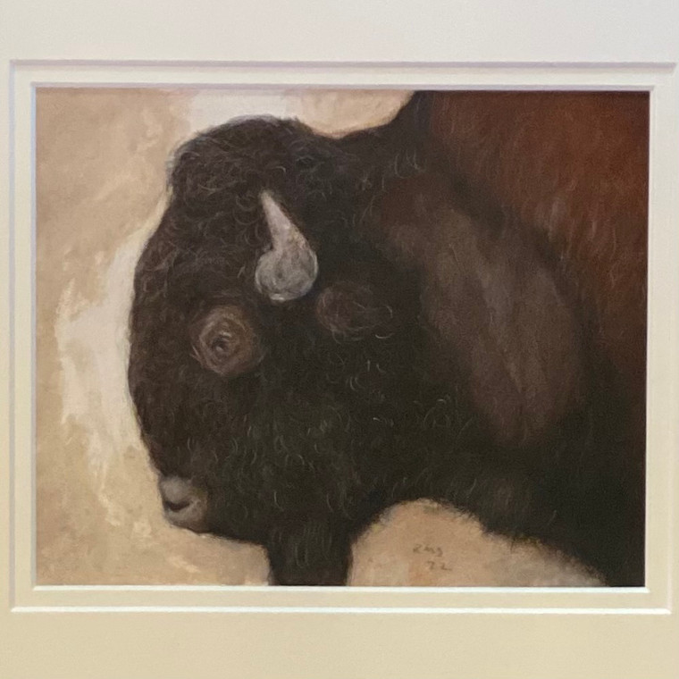 Bison - Watercolor Painting by Rafael Soares