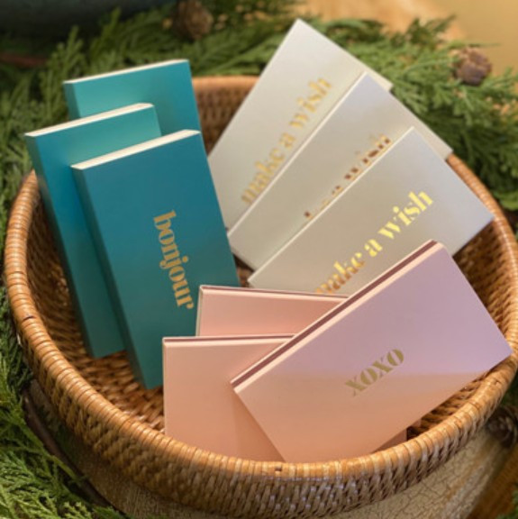 Statement Matches XL gold foil Brooklyn Candle Studio bright colored boxes