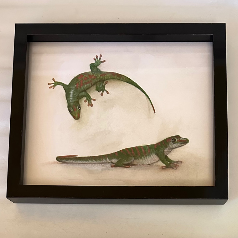 Geckos Painting by Rafael Soares