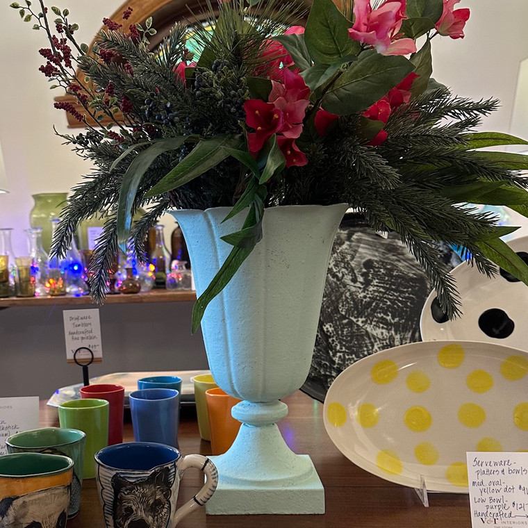 Metal Urn Vase