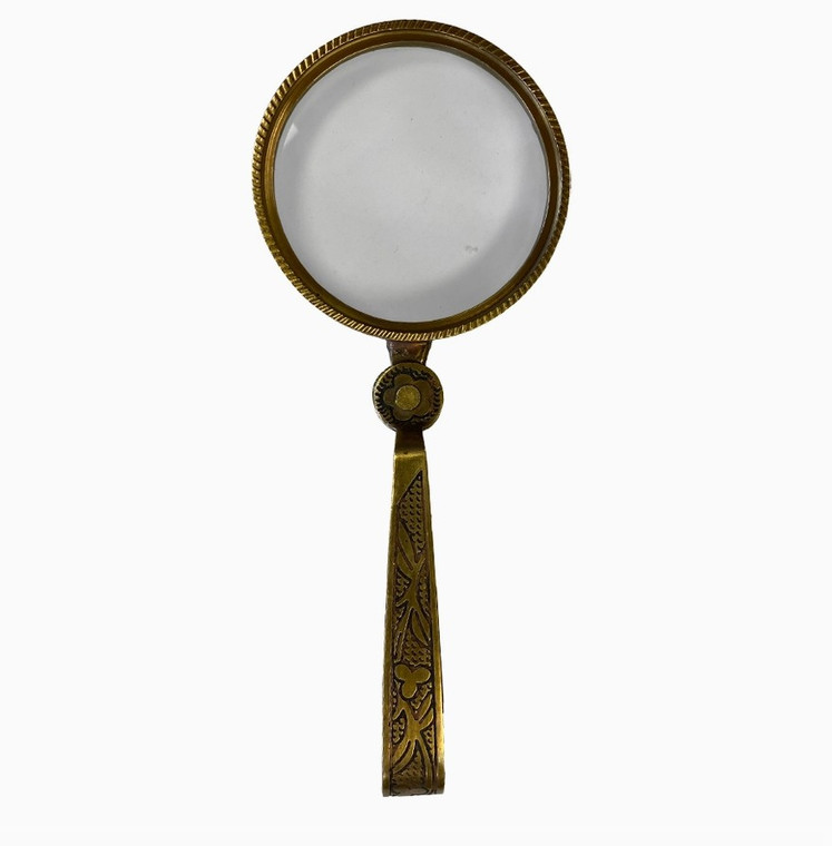 Antiqued Brass Magnifying Glass by Madison Bay Co.