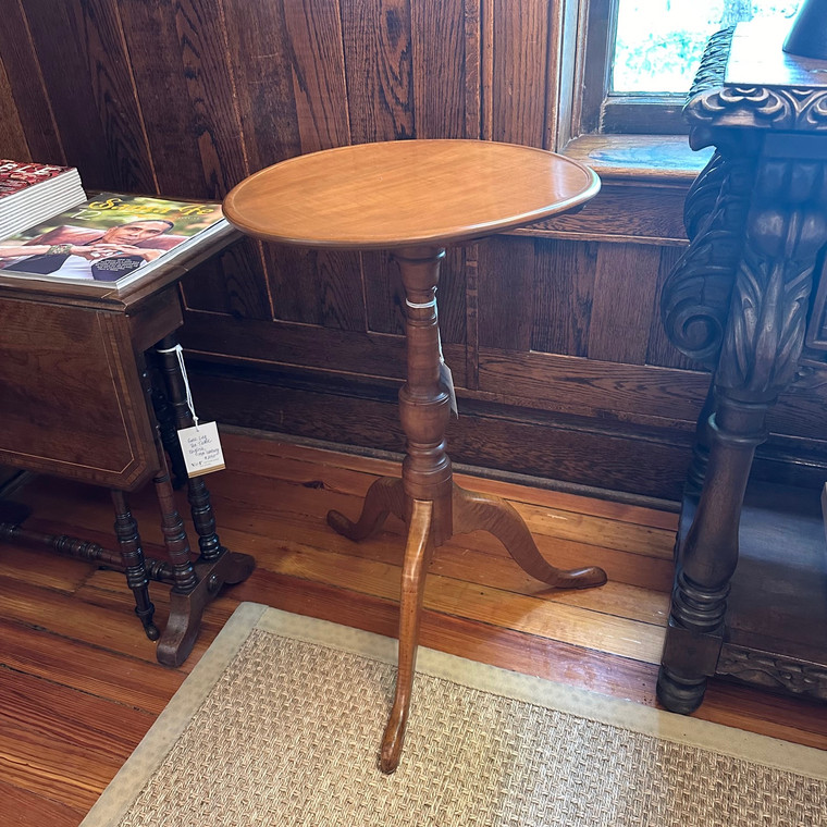 18th Century English Tilt Top Candle Stand Table