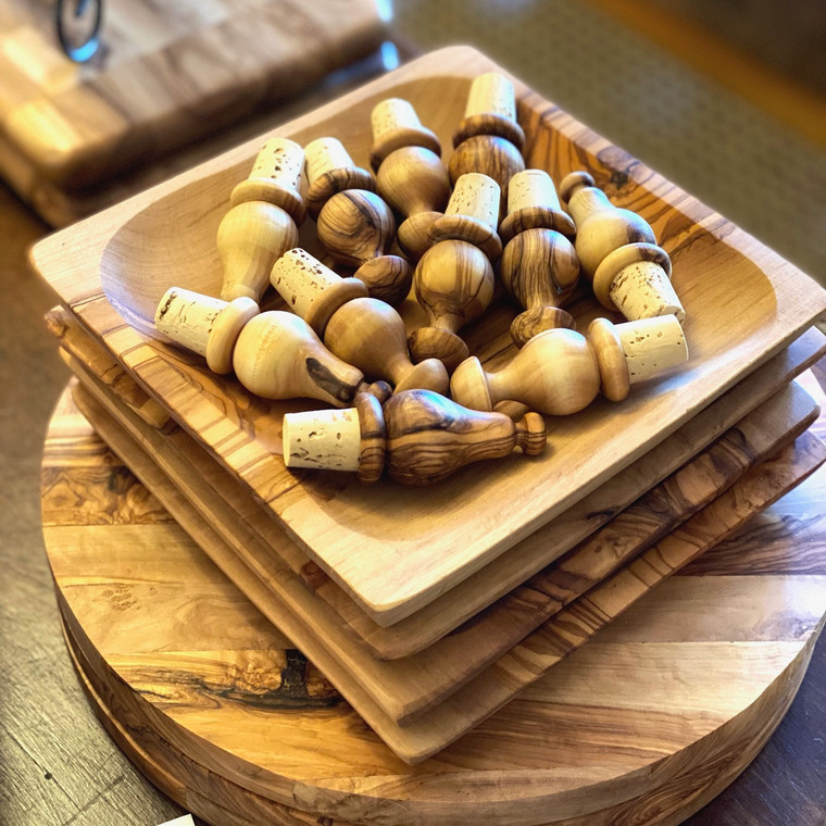 Olive Wood Bottle Stopper
