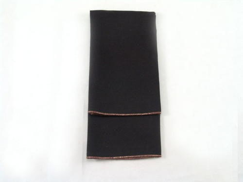 Black Polester Napkin with Copper Edge