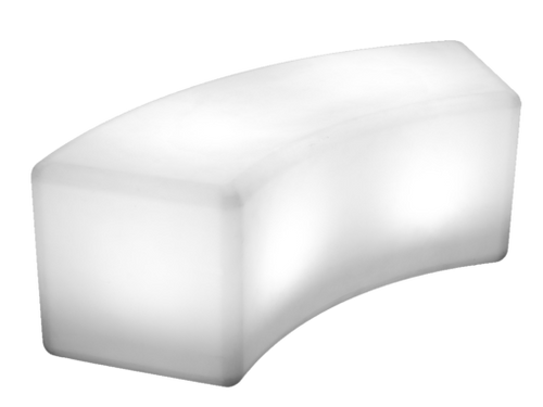 white LED glow bench white LED glow bench