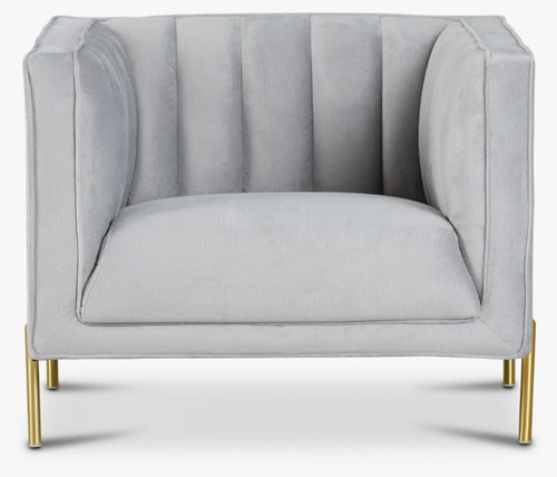 Bella Velvet Chair – Grey Bella Velvet Chair – Grey