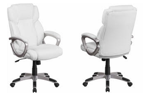 White Leather Office Chair