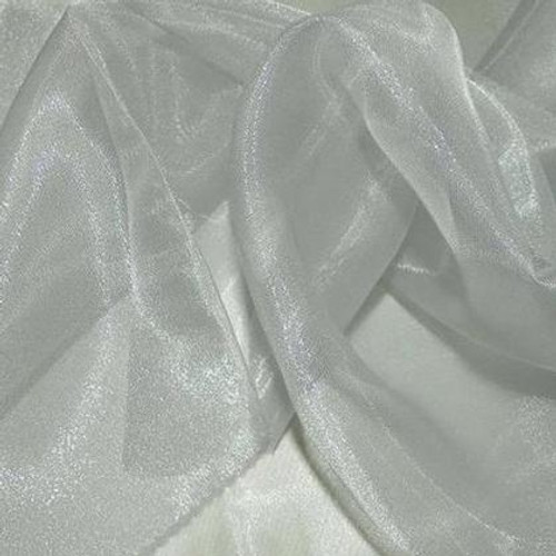 Silver Sheer Organza  - 108"