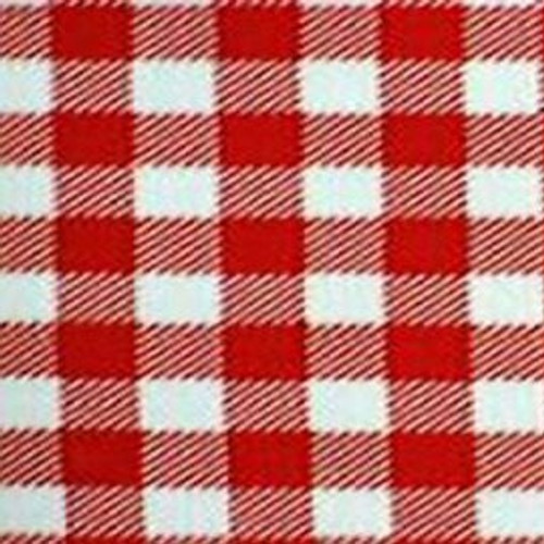 Red and White Picnic Check  53" Square