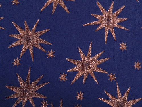 Blue Starry Night with Embossed Stars