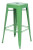 Metallic Backless Bar Stool in Green