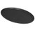 oval serving tray in black