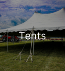 Tents written on a background of a tent set up in a grassy area